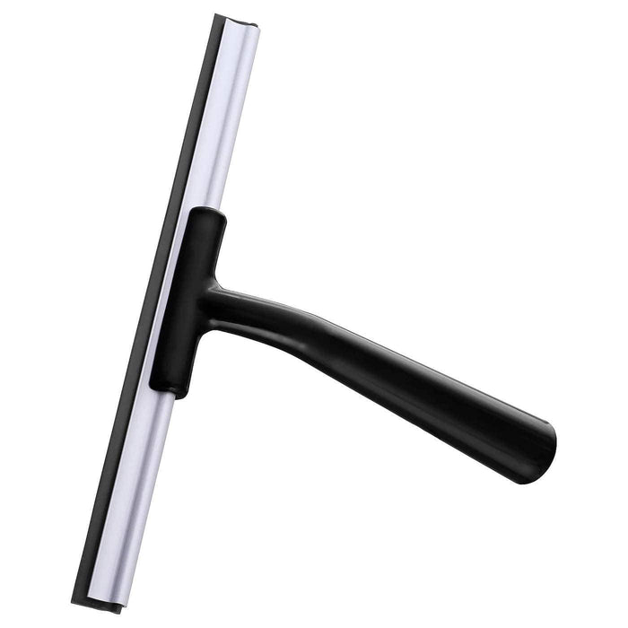 IKEA NISSÖGA Napkin, grey/dark blue, 35x35 cm (14x14 ") ( 4 pack) with LILLNAGGEN Squeegee, black.