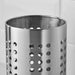 IKEA ORDNING stainless steel utensil rack beside sink with wet kitchen tools draining