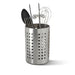 IKEA ORDNING stainless steel utensil rack holding large cooking spatulas and ladles