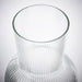 IKEA PÅDRAG clear glass vase side profile showing full height and elegant curved silhouette