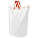  IKEA PÄRKLA white mesh laundry bag 70L with orange handles front view #00632258