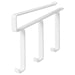  IKEA PÅLYCKE clip-on hook rack white three hooks steel powder-coated front view #90534423