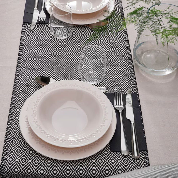 Durable and chic off-white deep plate, 22 cm (8 ½ ") – part of IKEA's stylish PARADISISK series-10483465