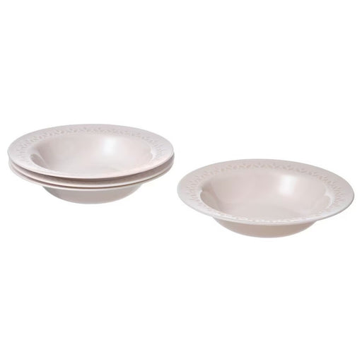 Functional and stylish deep plate in off-white, 22 cm (8 ½ inches), ideal for modern dining -10483465