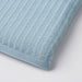  Close-up of single IKEA PEPPRIG light blue scrubbing pad showing textured ridged surface