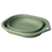 Foldable green wash-tub, 338 oz capacity, space-saving and portable-50572964