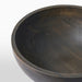 Close-up of IKEA PINNLILJA larger acacia serving bowl showing natural wood grain and polished smooth finish