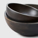 IKEA PINNLILJA acacia serving bowls stacked one inside the other showing space-saving design