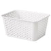 White PLOGSVÄNG storage basket, 15x20x10 cm, a durable and stylish solution for home organization