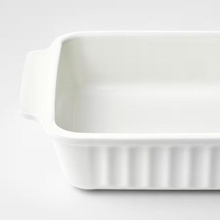 IKEA POETISK Oven dish,off-white, 30x20 cm (12x8 ")