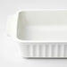 "Durable ceramic IKEA POETISK oven dish, microwave and dishwasher safe"