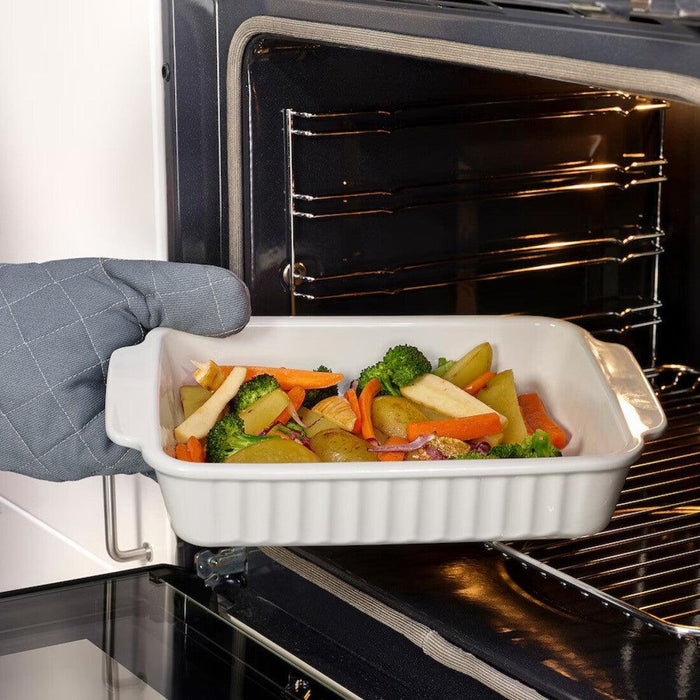 IKEA POETISK Oven dish,off-white, 30x20 cm (12x8 ")