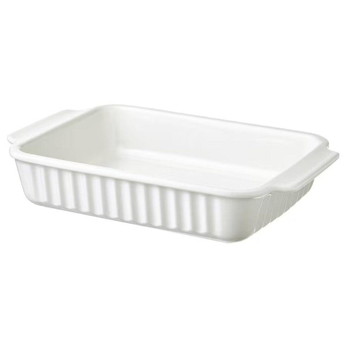 IKEA POETISK Oven dish,off-white, 30x20 cm (12x8 ")