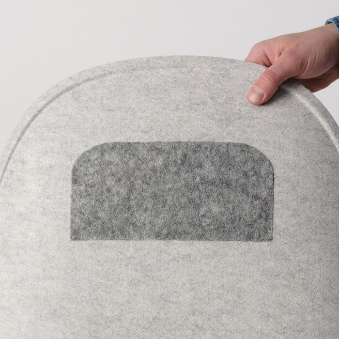 IKEA PYNTEN Seat pad, light grey, 41x43 cm