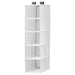 IKEA RASSLA white hanging wardrobe storage 5 compartments made of recycled polyester #304.213.39