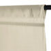 IKEA RINGBLOMMA beige roman blind partially raised showing magnetic channel mechanism