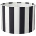 IKEA RINGSTA Lamp shade, black/white, 42 cm  90607136
