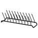 IKEA RINNIG black steel plate holder with polyamide coating, product close-up front view #40387269