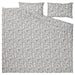 IKEA RODGERSIA duvet cover and 2 pillowcases flat lay, grey white, 240x220/50x80cm
Want to be notified when Claude r