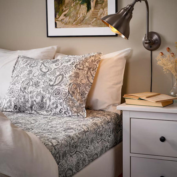 IKEA Pillow with Pillowcase, 50x80 cm (20x31 "),Grey/white