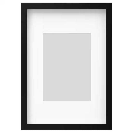 Black RÖDALM Frame, 21x30 cm, showcasing a sleek and modern design-60550042