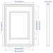 Dimensions of  IKEA RÖDALM Frame, black, 50x70 cm (19 ¾x27 ½ ")- 40550104