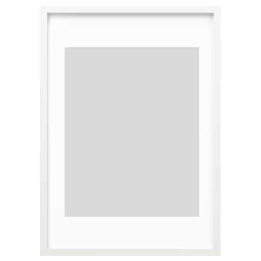 Add elegance to your wall decor with white  frames from IKEA, 50x70 cm 