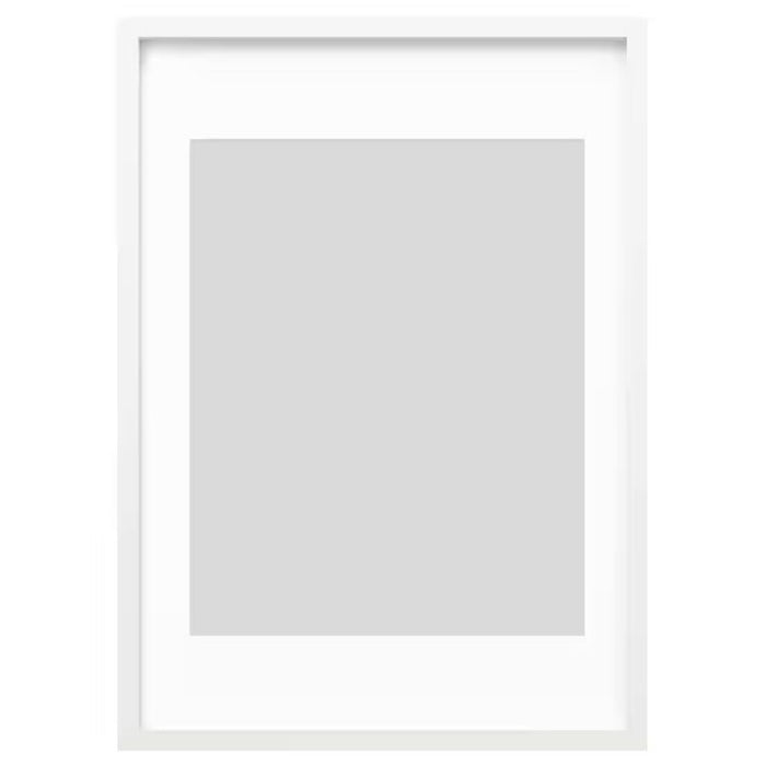 Add elegance to your wall decor with white  frames from IKEA, 50x70 cm 