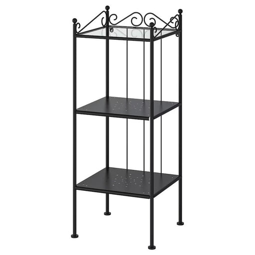 IKEA RÖNNSKÄR Black Shelving Unit - 42x103 cm - Modern storage solution 50192582