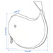 IKEA ROMELSÖN accessory bag dimensions illustration 13x2x11 cm measurement guide