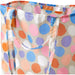 IKEA ROMELSÖN multicolour carrier bag laid flat showing compact folded size