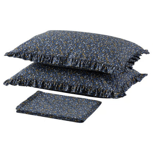 "A ceramic mug with a white base and an artistic blue splatter pattern, featuring a sturdy handle and smooth interior. The irregular blue design adds a unique and stylish touch.