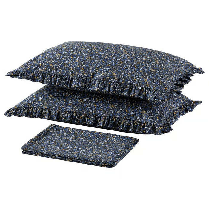 "A ceramic mug with a white base and an artistic blue splatter pattern, featuring a sturdy handle and smooth interior. The irregular blue design adds a unique and stylish touch.