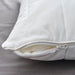 Close-up of the IKEA RUMSMALVA Pillow, showcasing  soft fabric and zip-50446758