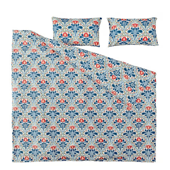 IKEA SÄTERVIDE Duvet cover and 2 pillowcases, multicolour/floral pattern, 240x220/50x80 cm (94x87/20x31 ")