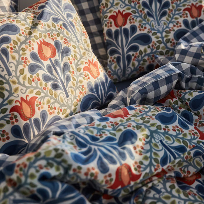 IKEA SÄTERVIDE Duvet cover and 2 pillowcases, multicolour/floral pattern, 240x220/50x80 cm (94x87/20x31 ")