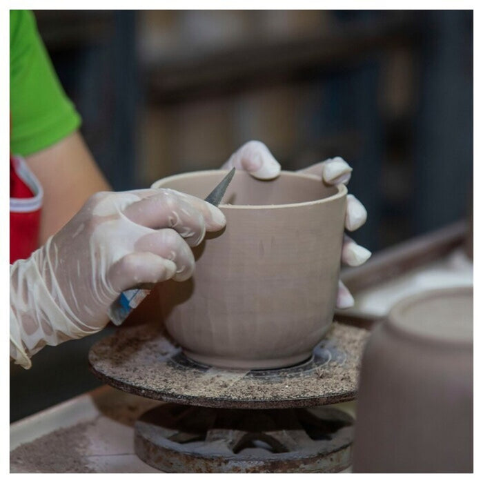 SAGOGRYN plant pot is meticulously handmade, showcasing a unique and artisanal touch