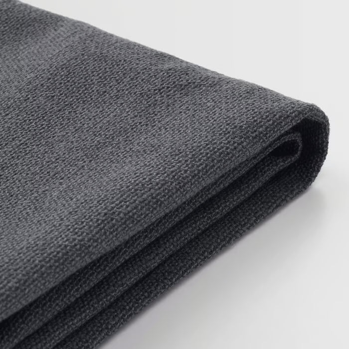 IKEA SAKARIAS stool cover Sporda dark grey folded showing melange fabric texture #30463503