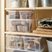 IKEA SAMLA see-through plastic box with lid, compact 14x18x10 cm size