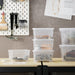 IKEA SAMLA transparent box with lid for organising small household items