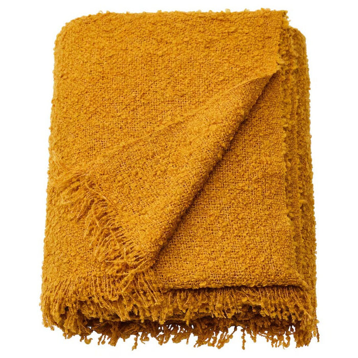 Cozy dark-yellow blanket, perfect for snuggling, 130x170 cm (51x67 inches)-00582116