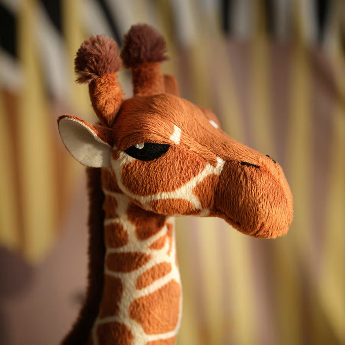 IKEA SANDLÖPARE Plush toy, baby giraffe/coffee,45 cm