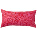 IKEA SANDMOTT cushion bright red pink swirl pattern rectangular 30x58cm front view #50584523