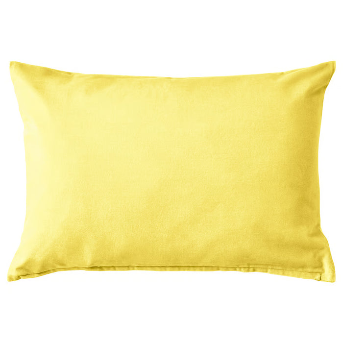 IKEA SANELA cushion cover light yellow velvet rectangular pillow #60591127