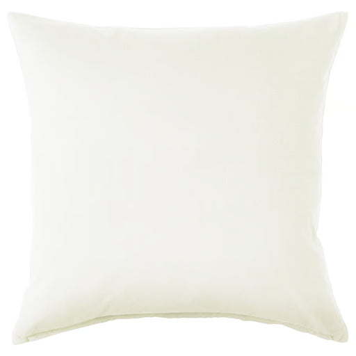 IKEA SANELA off-white cotton velvet cushion cover square 50x50cm with zip closure #90591121