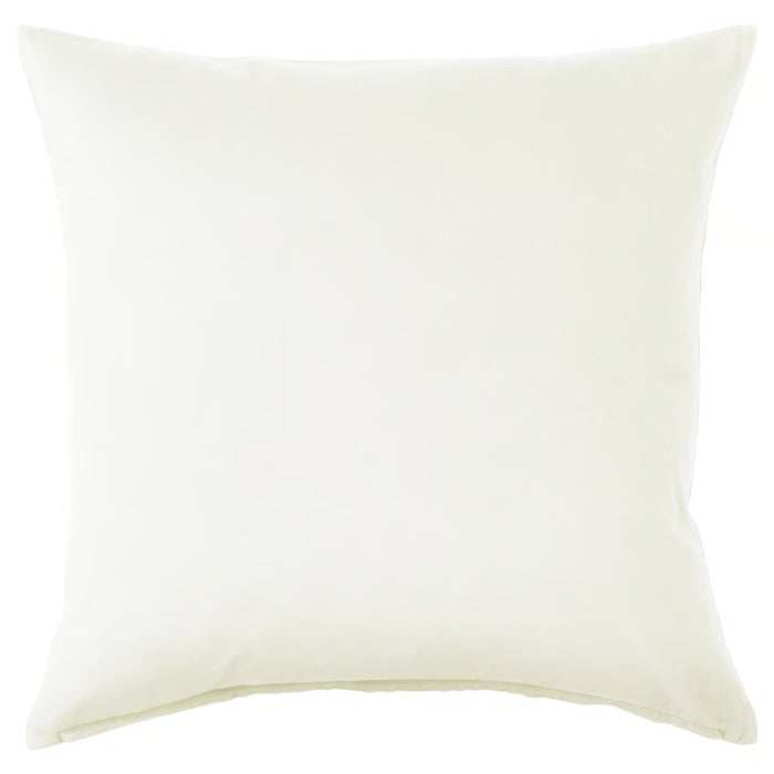 IKEA SANELA off-white cotton velvet cushion cover square 50x50cm with zip closure #90591121