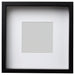 IKEA SANNAHED black shadow-box picture frame 25x25 cm front view on white background #60459123