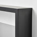  IKEA SANNAHED black frame close-up showing fibreboard and paper foil matte black finish