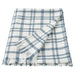 IKEA SIKELVINGE Throw in white and blue check pattern, 130x170 cm (51x67 inches) 30573605