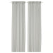  IKEA SILVERLÖNN sheer curtains light grey pair hanging on window with rod pocket top #00583390